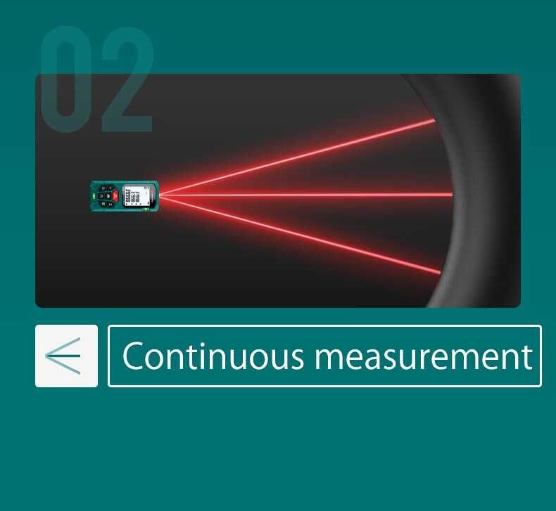 Ruleta electronica 120m Tele-metru laser sigilat