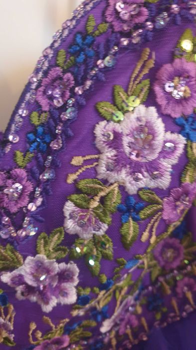 Rochie de ocazie MORI LEE mov cu corset