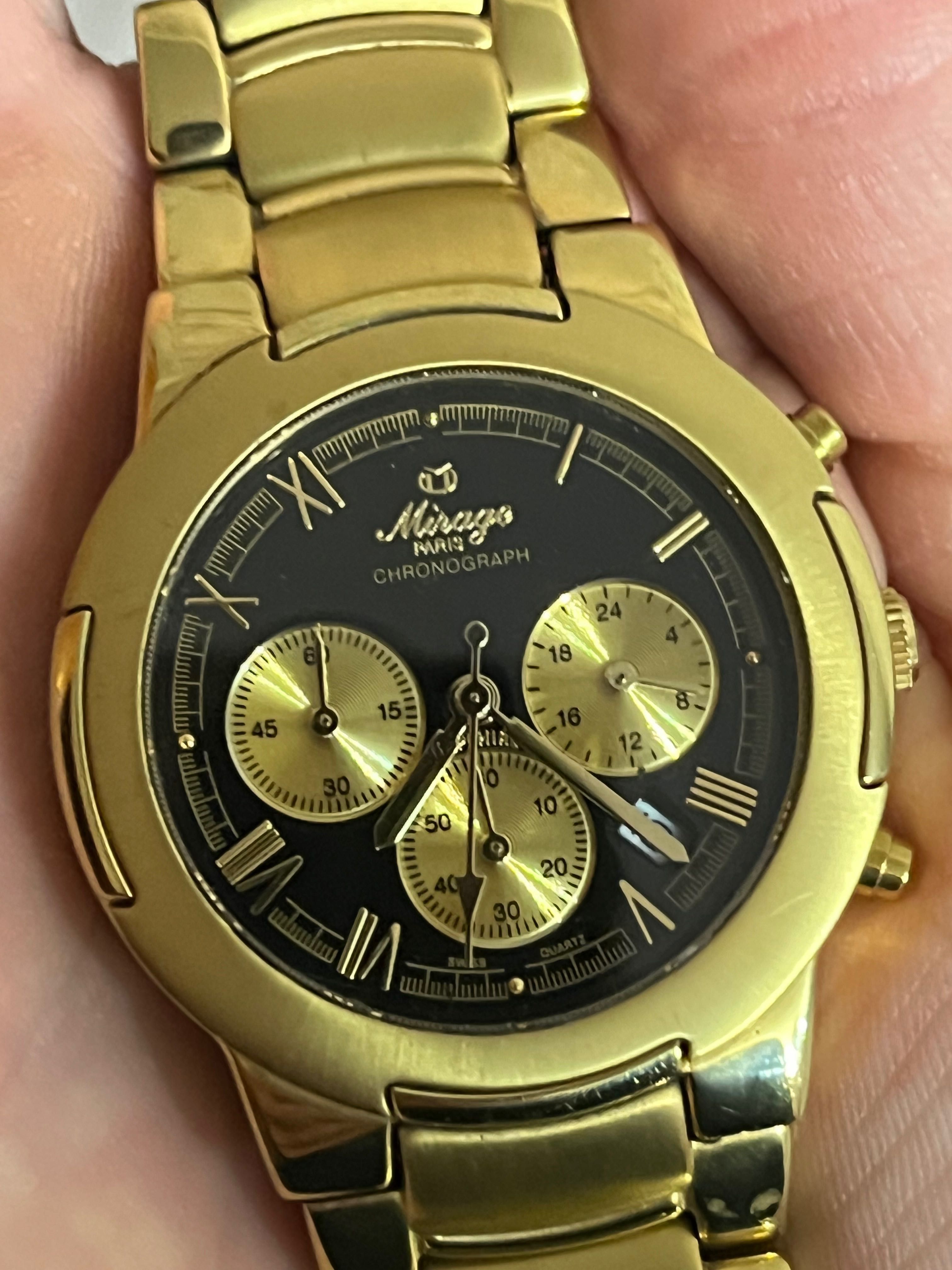 Часы, Mirage Paris Chronograph/ без застежки, мужские