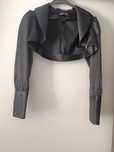 Bolero satinat negru