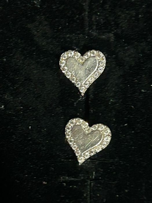 Cercei din aur alb 14K