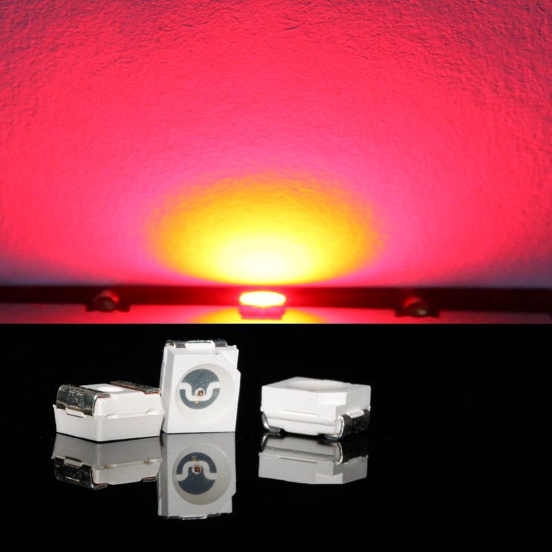 СМД Светодиодны 3528 синий, красный и зелёный. SMD 3528 led