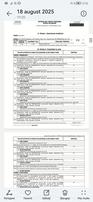 Terenuri de vânzare Localitatea Poiana ilvei jud Bistrița Năsăud...