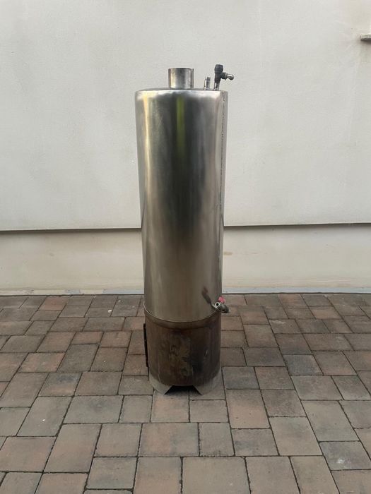 Boiler din inox pe lemne