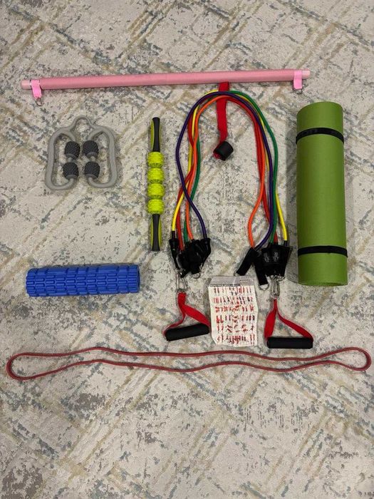 Большой домашний фитнес-набор в комплекте