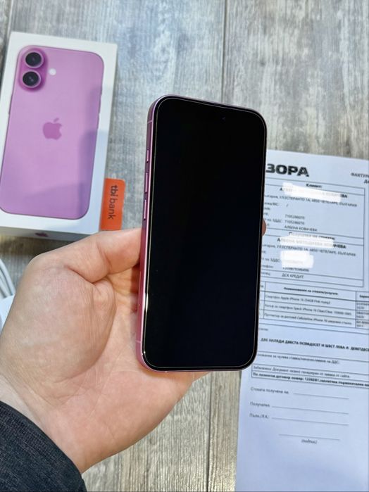 Iphone 16 256 GB Pink - 94 % Battery Health Като Нов Гаранционен