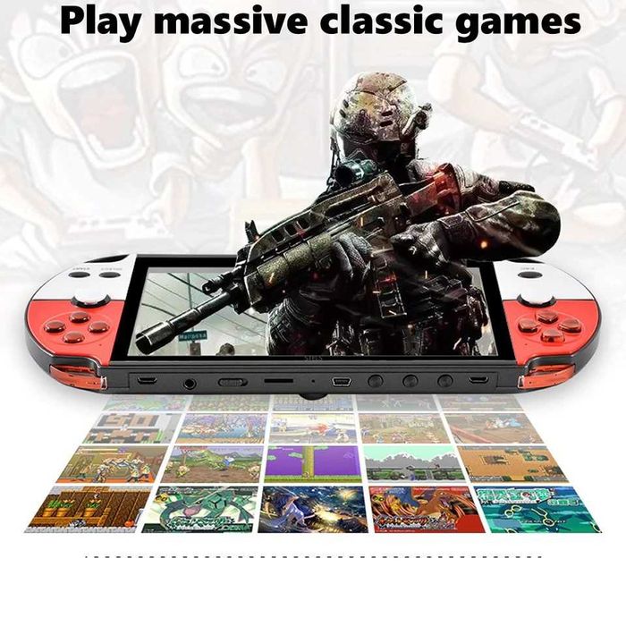 Преносима игра STELS X90, 7.1 инча дисплей, Джойстик, 20000 игри