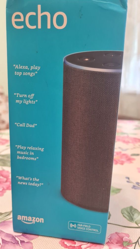 Смарт тонколона Amazon Echo (2nd Generation) Alexa черна колона