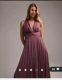 Vând rochie lunga eleganta de mătase naturala ASOS mărimea 36