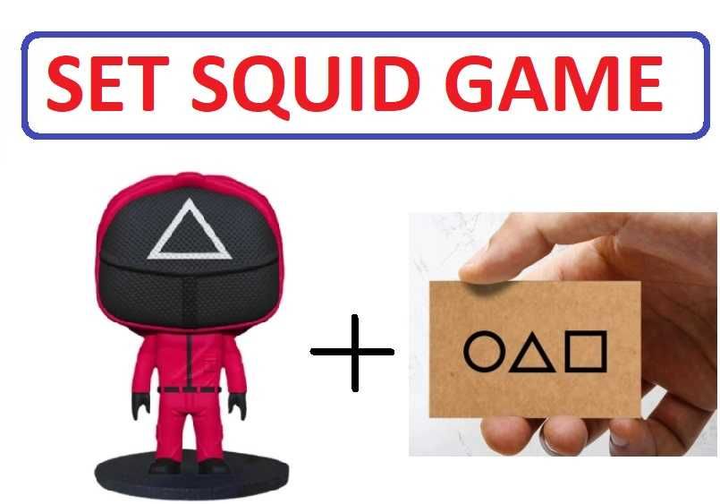 Figurina Squid Game model triunghi + cartonas