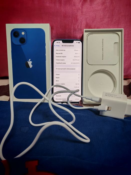iPhone 13, 128 Гб, 75% АКБ
