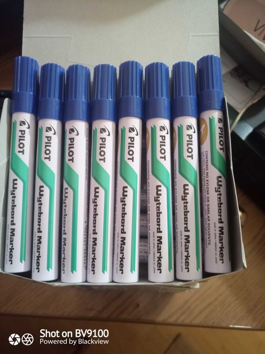 Marker Cutie cu 12 buc Blue Bullet Pilot Whiteboard