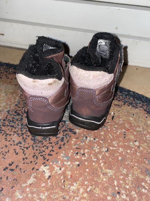 Ghete impermeabile Flexible mov cu fluturași marimea 21