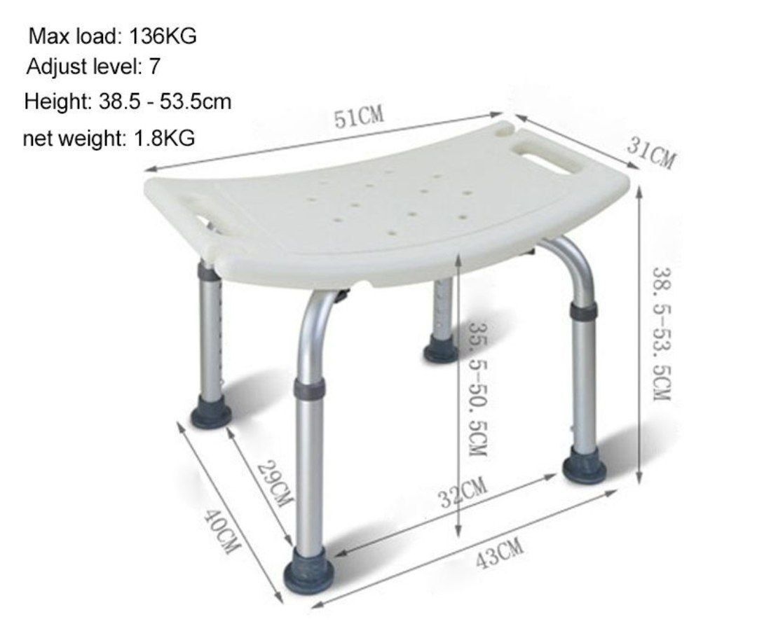 Стул для ванны и душа титан избавит вас от дискомфорта! Нашим пожилым