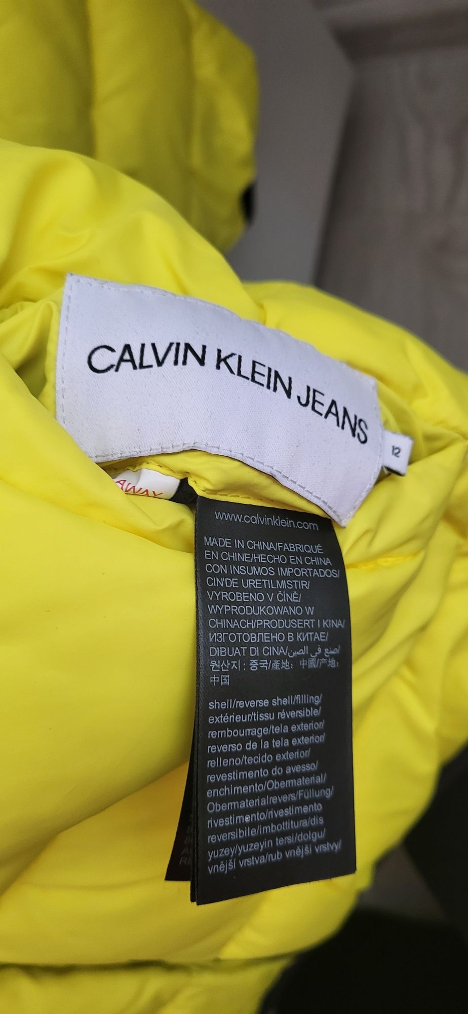 Geaca 2 fețe Calvin Klein copii 12 ani