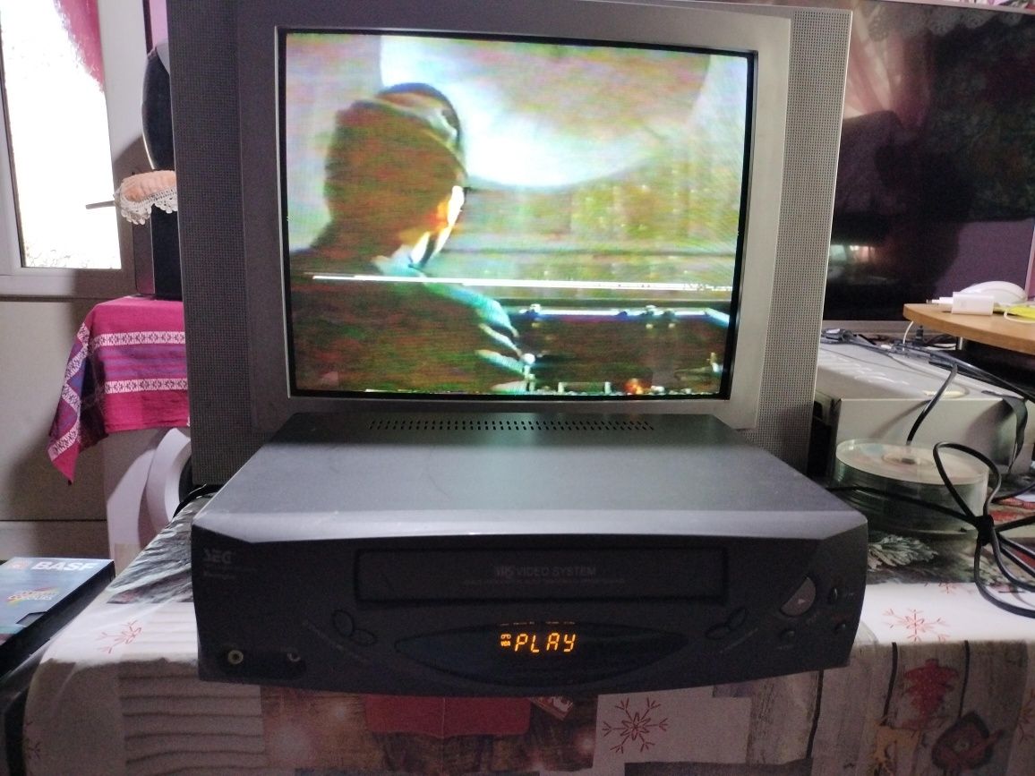 VIDEO Recorder SEG Funcțional+ 10 casete Video