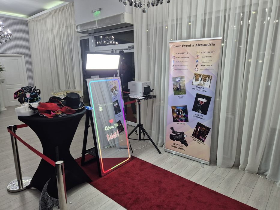 Foto-Video/Fum Greu/Artificii/Oglinda Magica/Selfie  360°/Cabina Foto