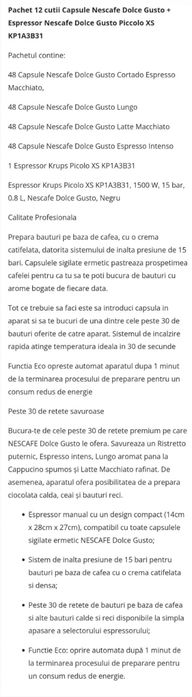 Espressor Nescafe Dolce Gusto Piccolo