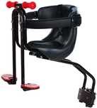 Scaun copil bicicleta, cu montaj pe cadru, cu toate accesoriile, negru