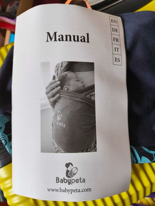 Marsupiu/sling pentru bebelusi BABYPETA - albastru