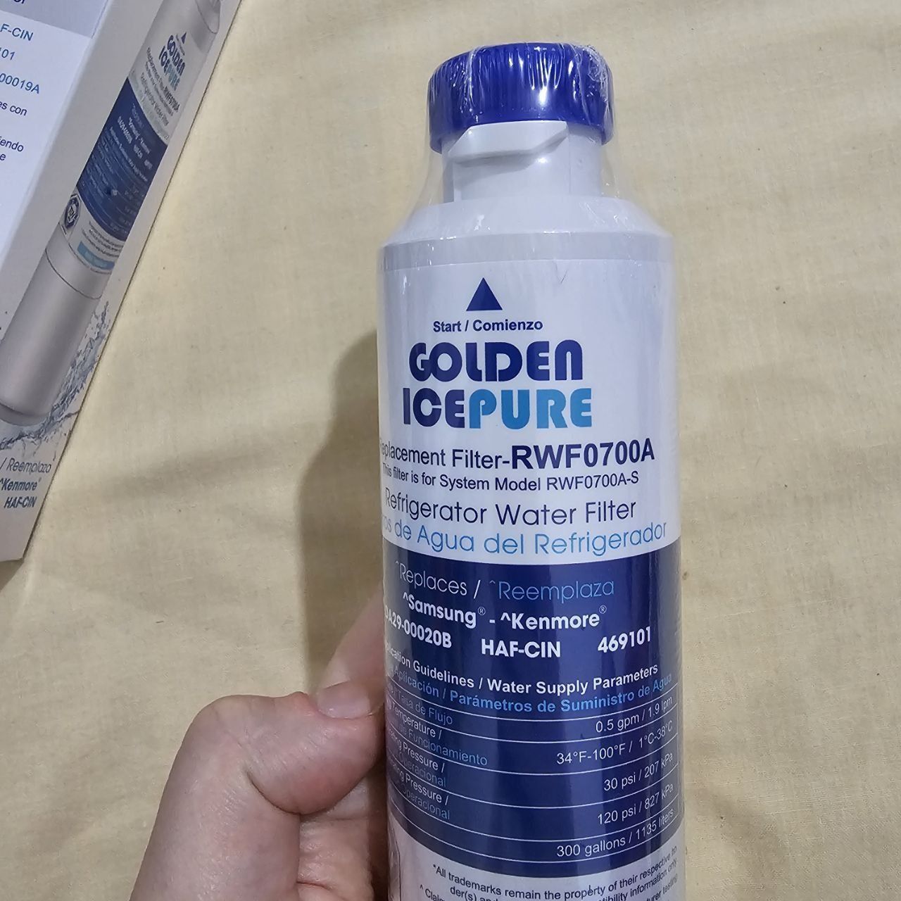 Set 2 filtre apa golden Icepure pentru frigider Samsung DA29-00020B