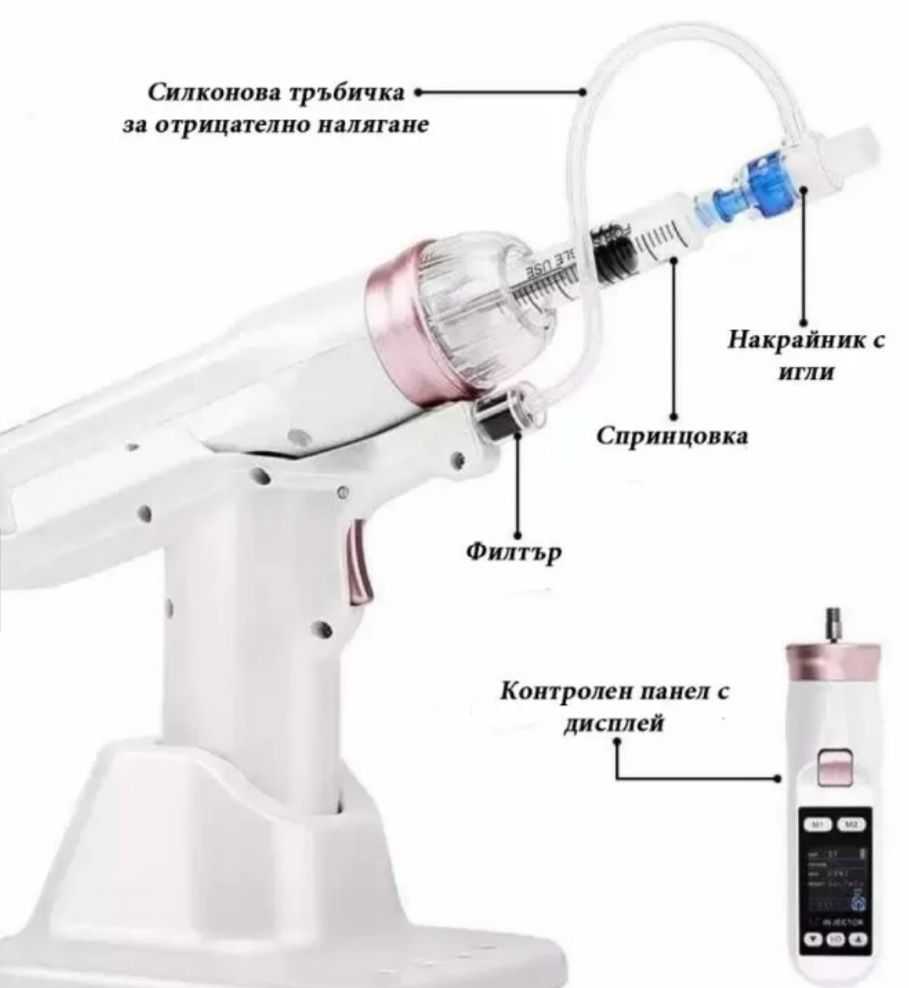 Мезо пистолет, вакумен пистолет за мезотерапия мезопистолет,плазма пен