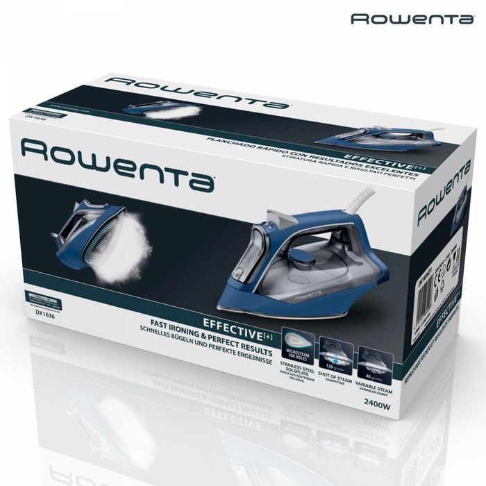 Fier de călcat cu abur Rowenta Effective +DX1636D1 /2400W Sigilat!