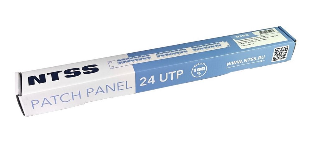 Патч-панель NTSS NTSS-PP-1U-24-UTP-RJ45-5e-D