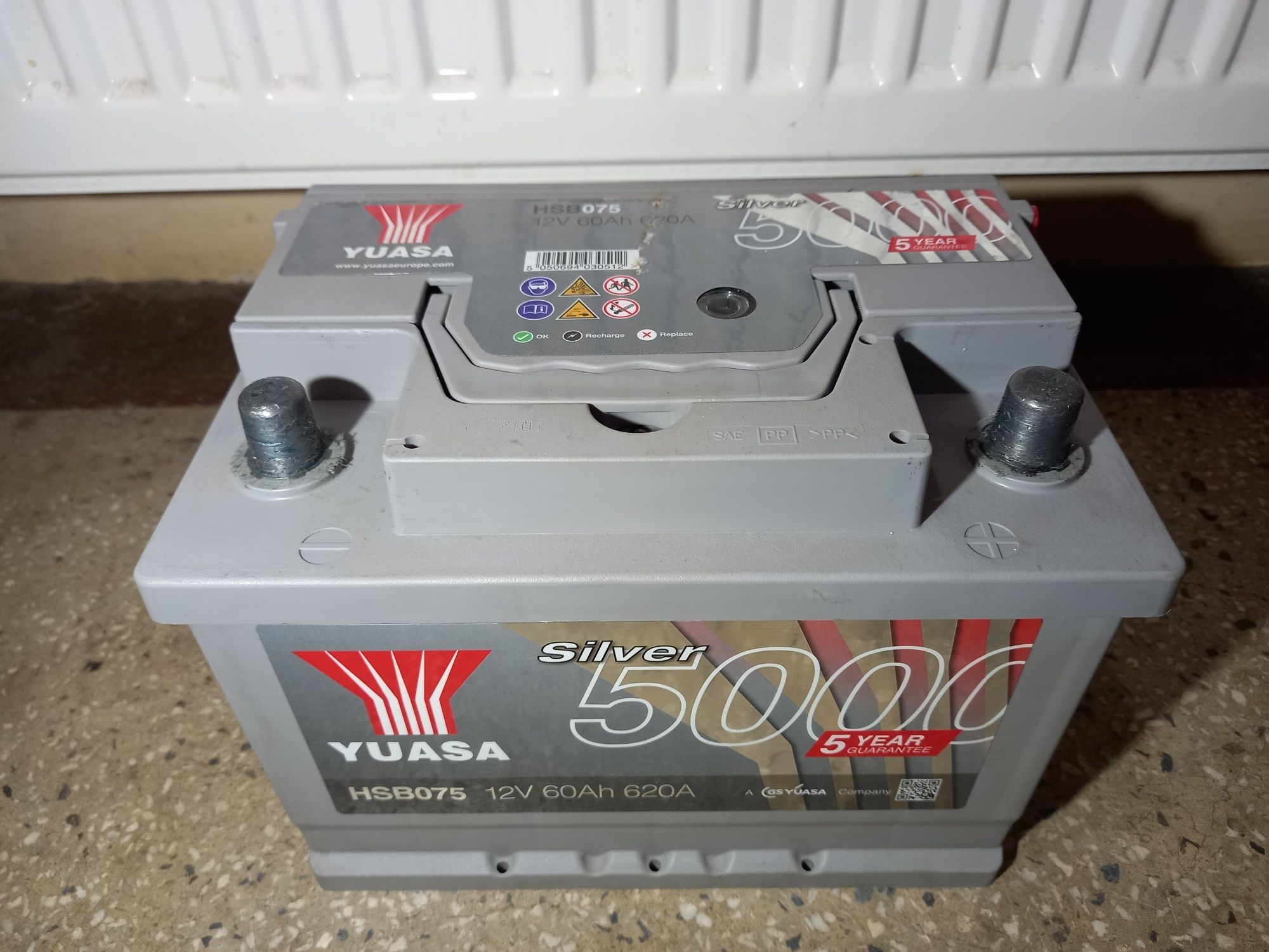 Baterie auto Yuasa 60Ah import.