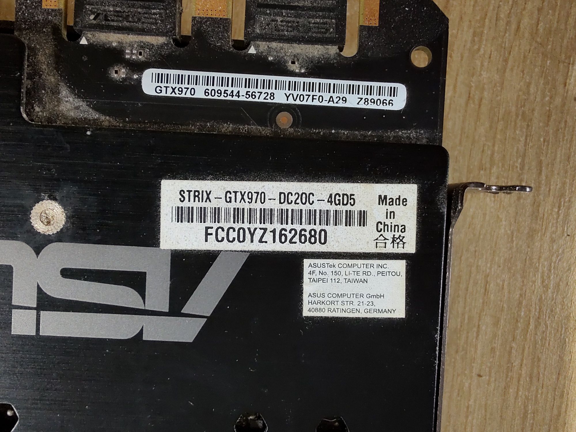 Placa Video Nvidia GTX 970 4GB Asus Strix