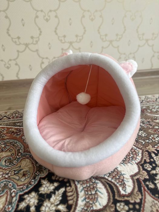 домик лежанка для кошек и собак мелких и средних пород мягкая