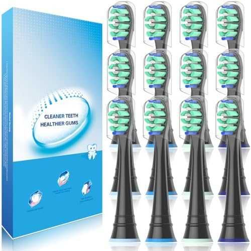 Нови 12 броя резервни четки за зъби Sonicare капачки W-образни влакна