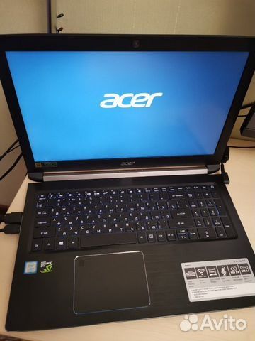 Ноутбук игровой Acer 15.6" i5-8300H, 16Gb, GTX1050 4Gb, 1000Gb