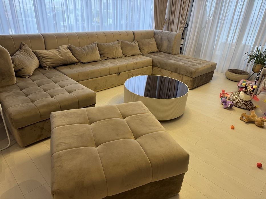 Coltar extensibil cu 2 sezlonguri