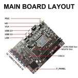 BTC B250C Upgraded mining LGA1151, DDR4, 12 карти дъно motherboard