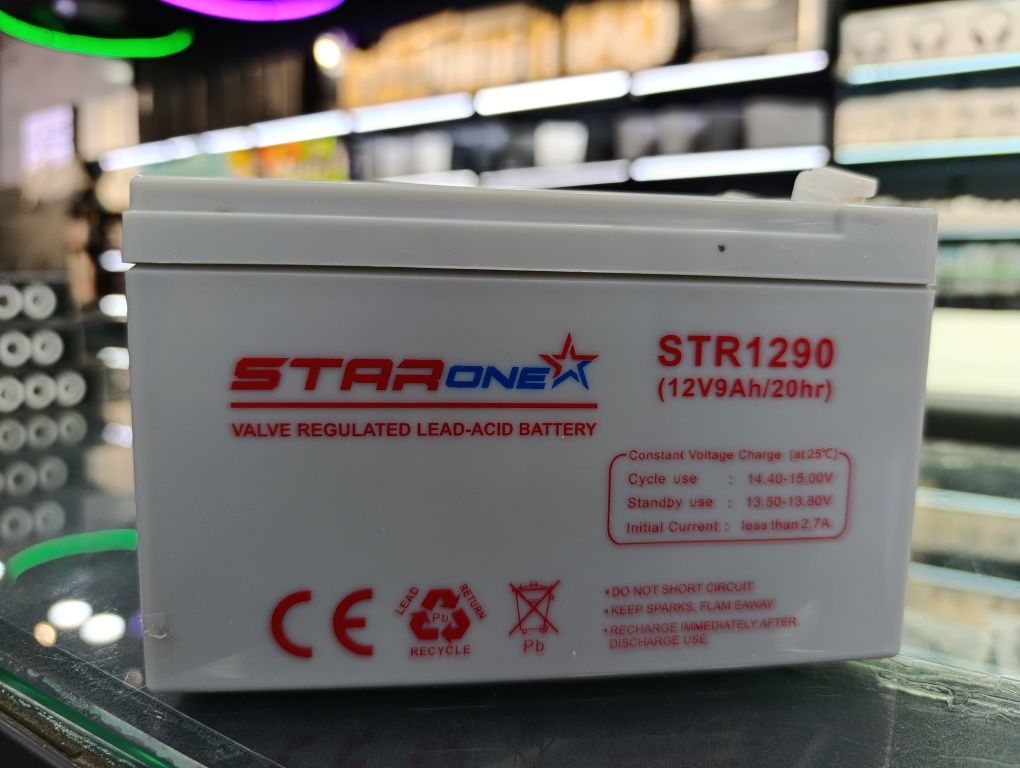 UPS аккумуляторы 12 v 9 a Star one ( 2 месяца гарантия)
