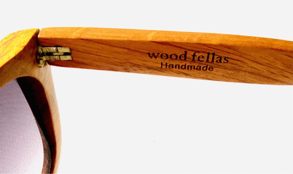 Ochelari de soare WoodFellas din lemn lucrați manual.