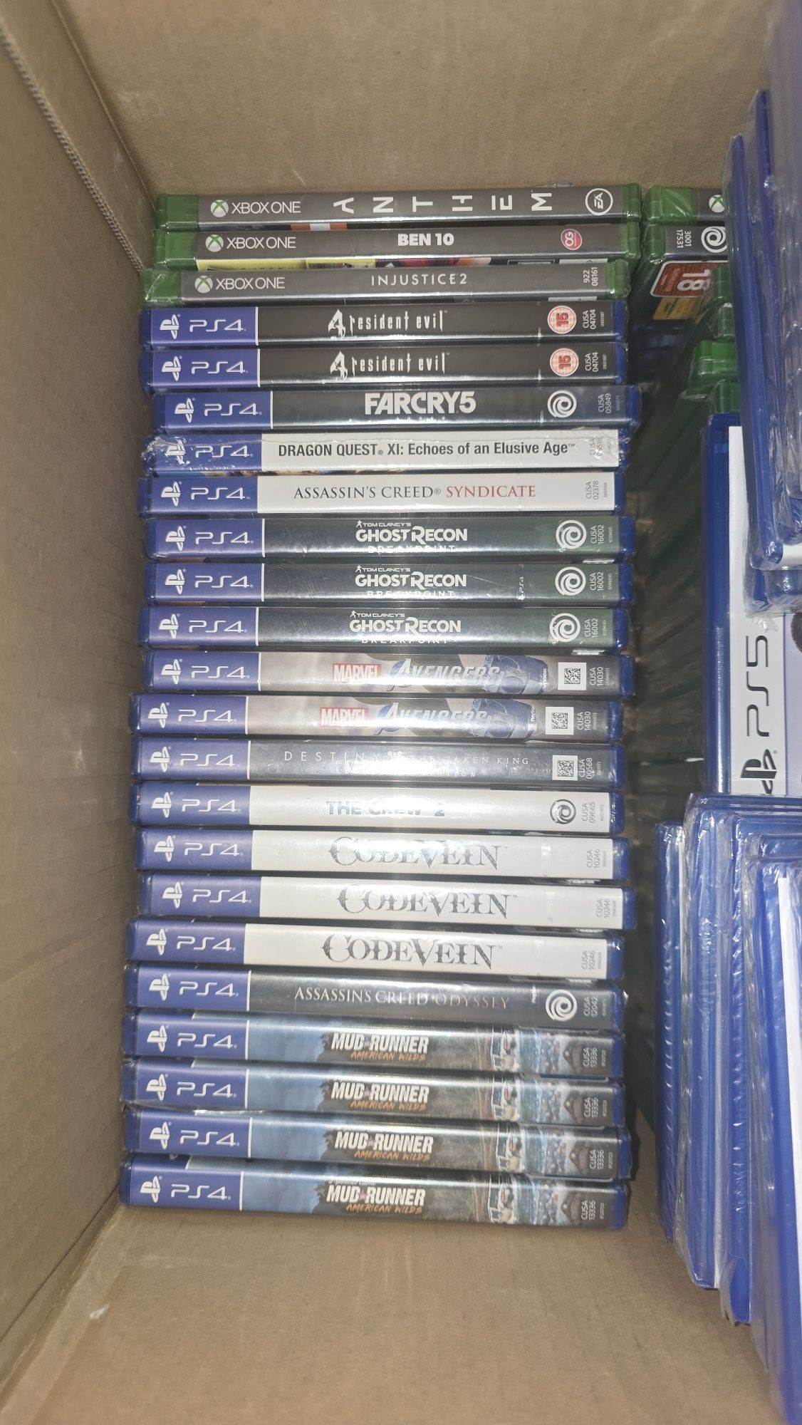 Коллекция игр ps4 новые запечатанные