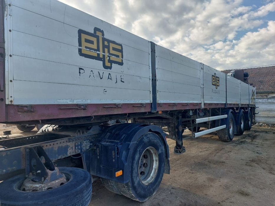 Pacton TPD348/T3-003 Semiremorca cu macara hidraulica Kennis 14000