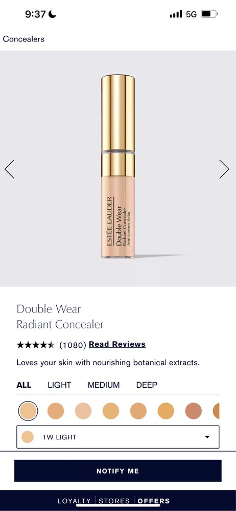 Estée Lauder double wear radiant concealer