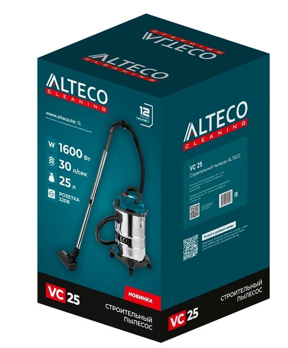 Строительный пылесос ALTECO VC 25 Алтеко 
Компактный и легкий пылесос