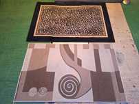 camera copil joaca Carpeta covor persan 160x100Cm crem, 170x120 black
