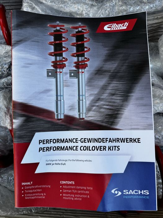 Vand Suspensie Sport Eibach Pro Street Multi BMW Seria 3 E46