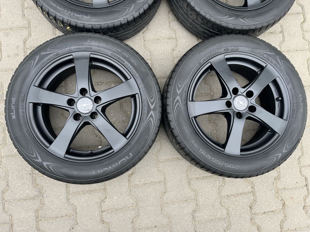 Jante aliaj 5x105mm,  anvelope vara 205/55 R16 Opel Astra J sau K