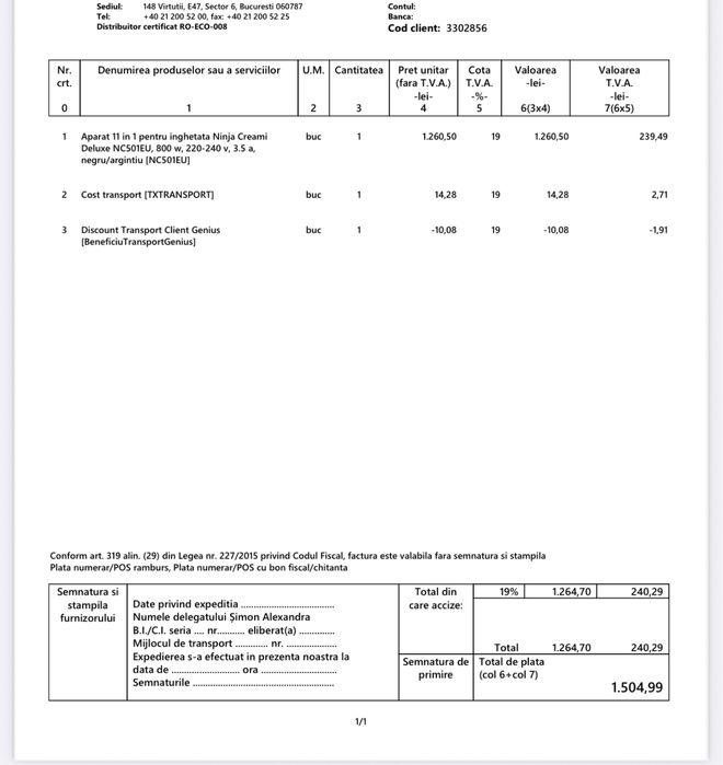 Aparat inghetata NINJA 11 in 1