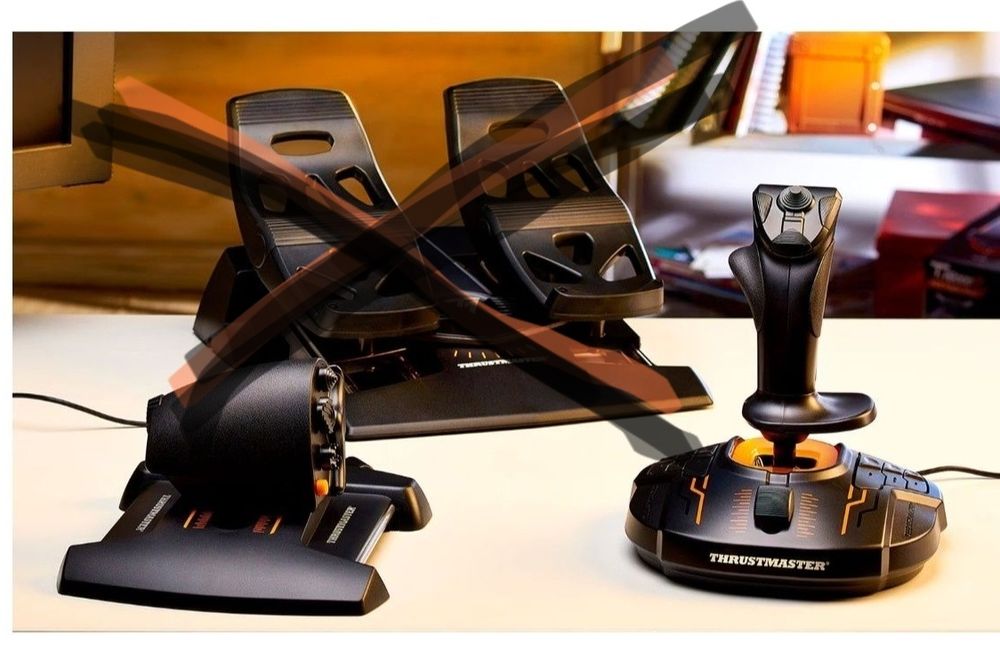 Kit Joystick Thrustmaster T-16000M FCS Flight fara pedale