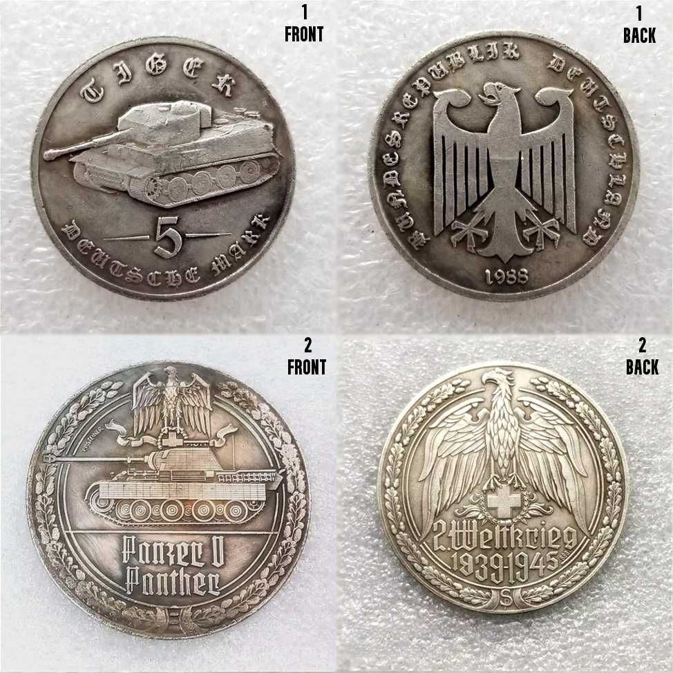Moneda comemorativa WW2 Tancuri Avioane Germany  CCCP Soviet Union