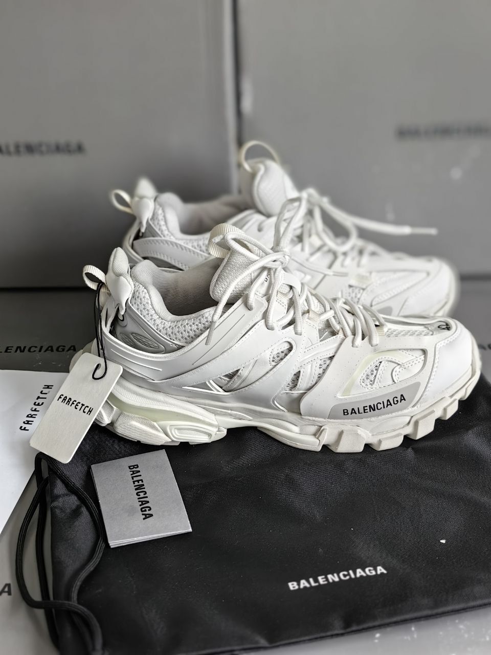Бели balenciaga track маратонки