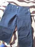 jeans negru treisferturi dame  46/48