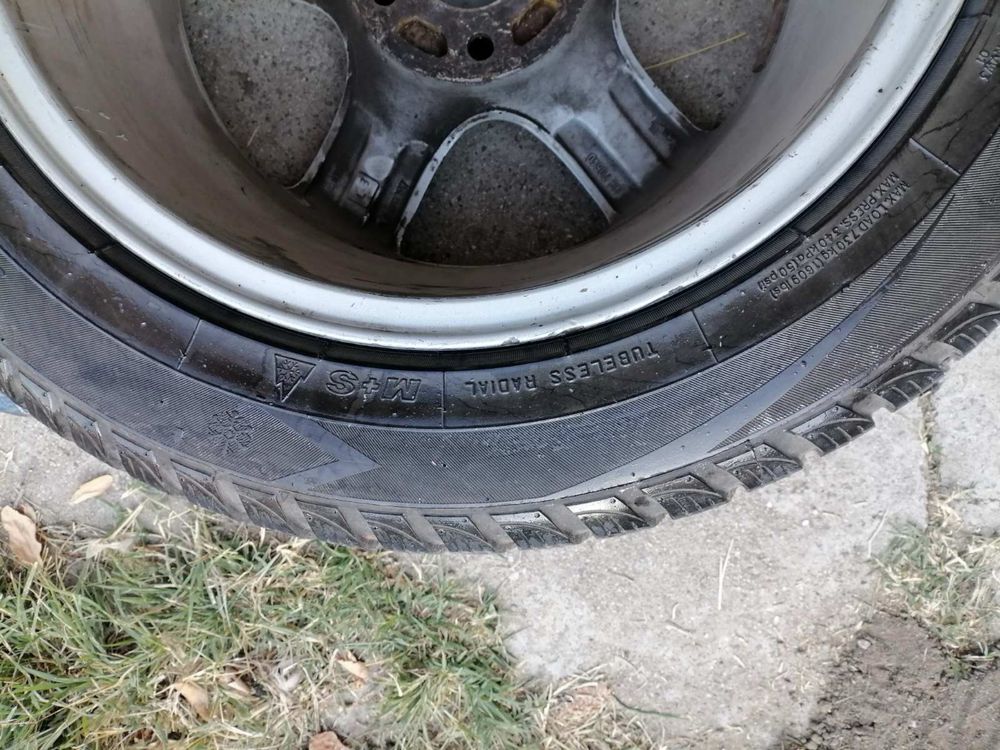 Borbet 16” 5х108, със зимни гуми 215/55/16